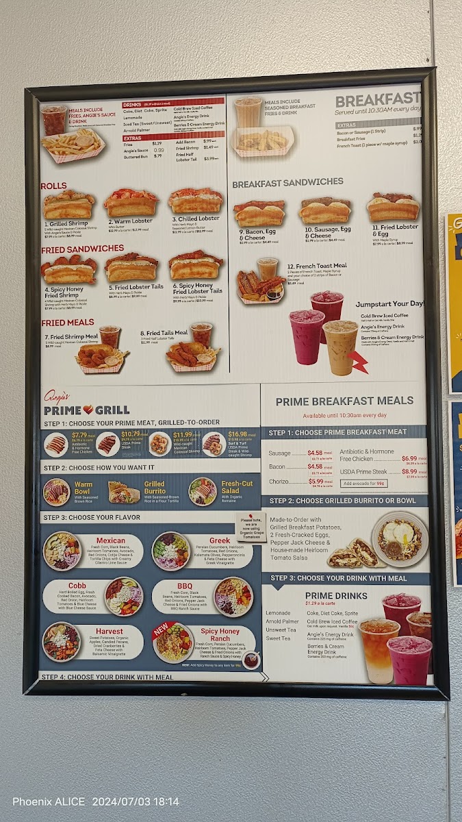 Angie's Lobster & Angie's Prime Grill Menu - Image 4